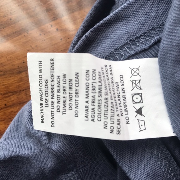 SOLD - Bebe Long Sleeve Smoke Blue Top - NWT - Picture 9 of 14